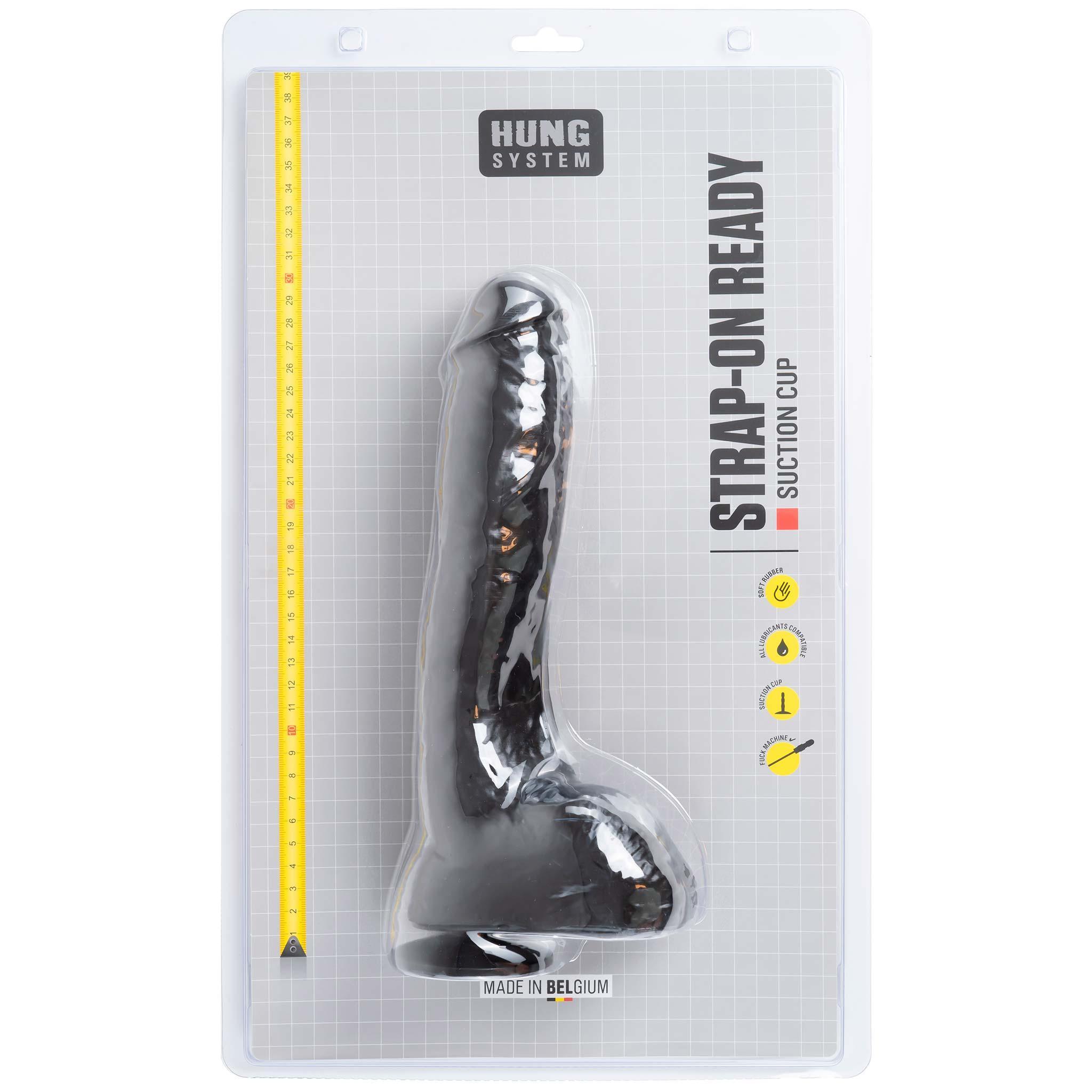 Hung System Dildo Jay L, 27,5 cm, Black Hung System Dildo Jay L, 27,5 cm, Black