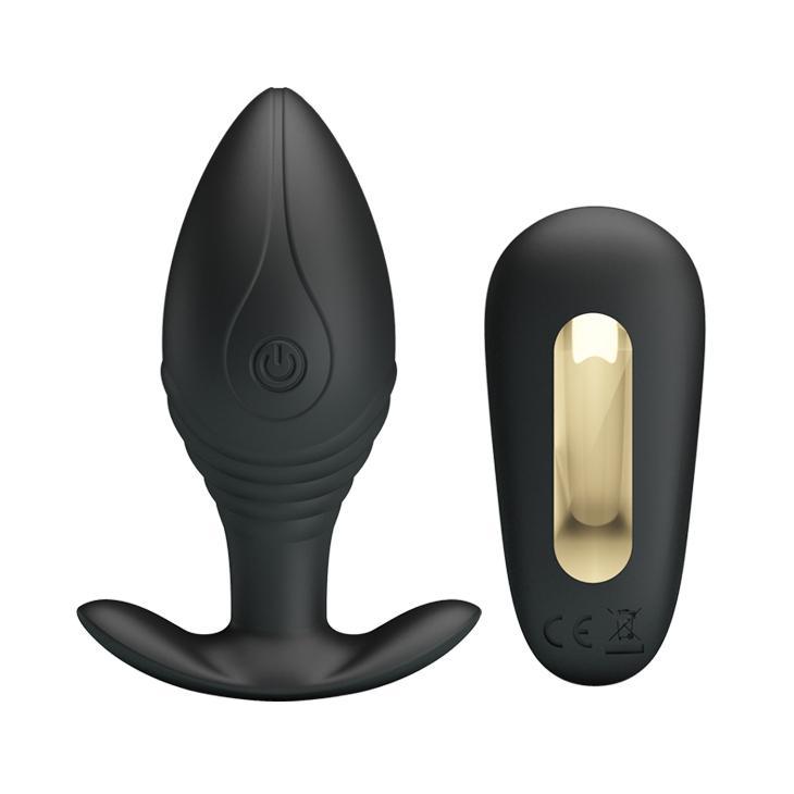 PRETTY LOVE - Regina, anal vibrator with remotewaterproof, memory12 funtions of vibrationrechargeable 34-88