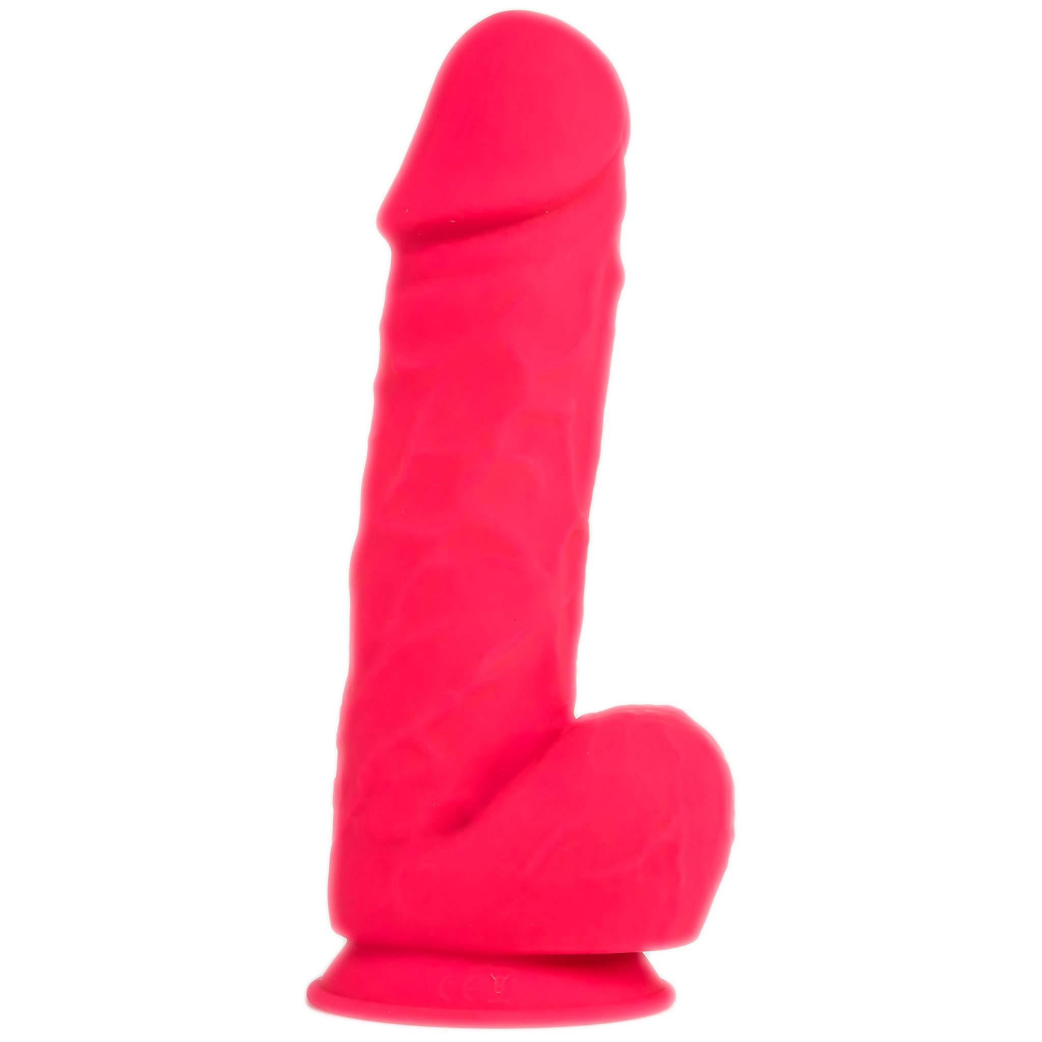 SILEXD Premium Silicone Dildo Model 1 Vibration 21,5 cm, Pink