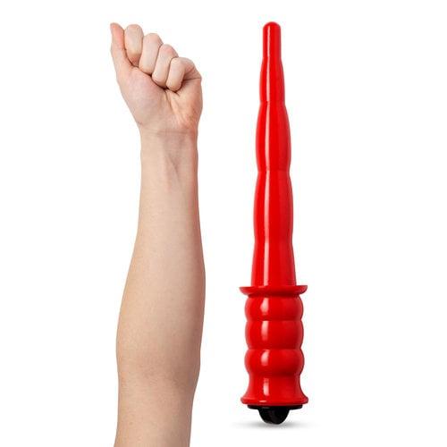 Bulls Eye Anal Dildo Night Stick - Busted, 37 cm, Red