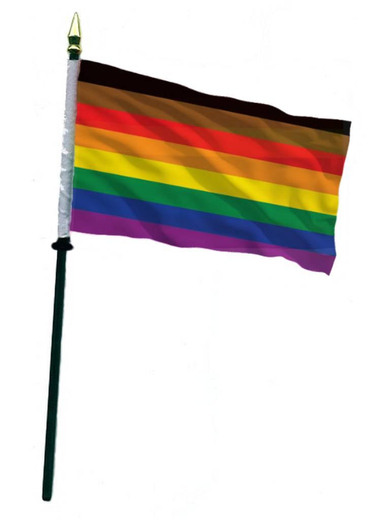 POC Rainbow Hand Flag