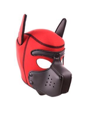 Rude Rider Neoprene Puppy Hoods Red/Black, L Size