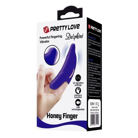 Pretty Love Delphini Honey Finger Blue Vibrator