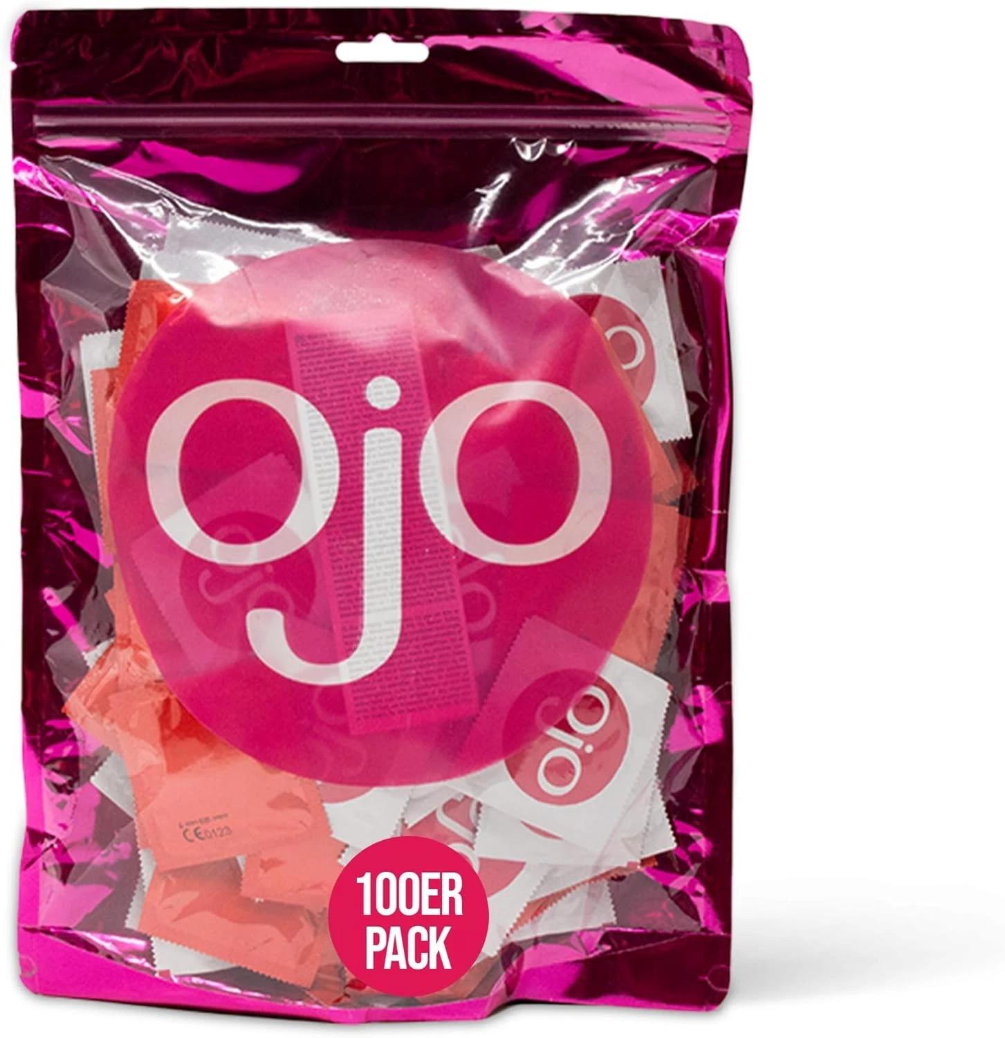 OJO Red Condoms: Strawberry Rush, Packs of 100
