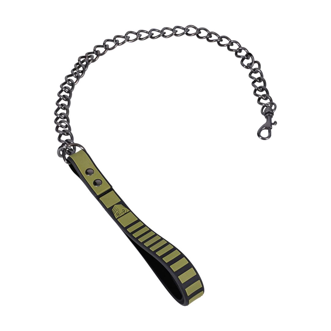 Fort Troff Tactical Collar and Leash - Black/Green