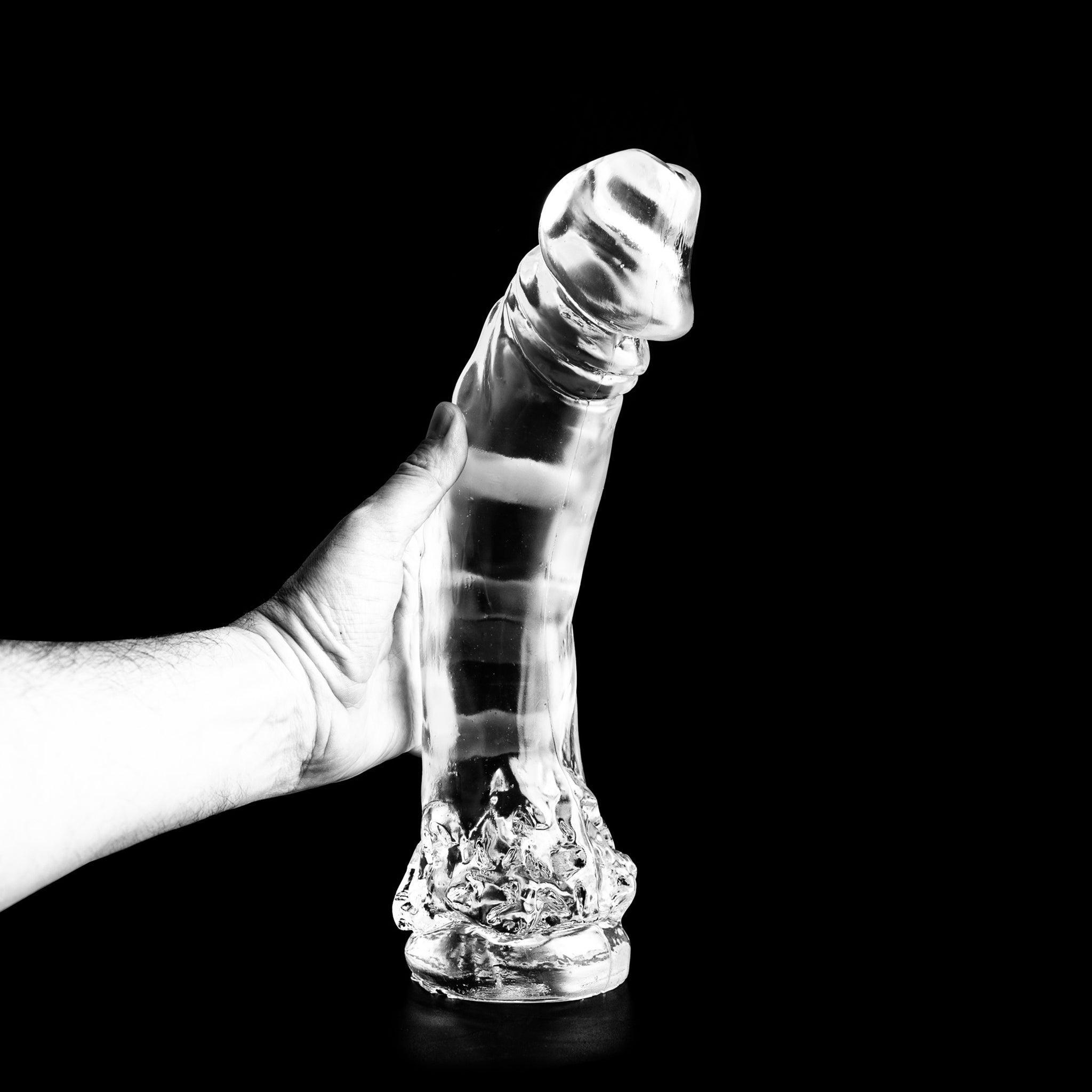 Dark Crystal Andres Dildo, 37 cm, Clear