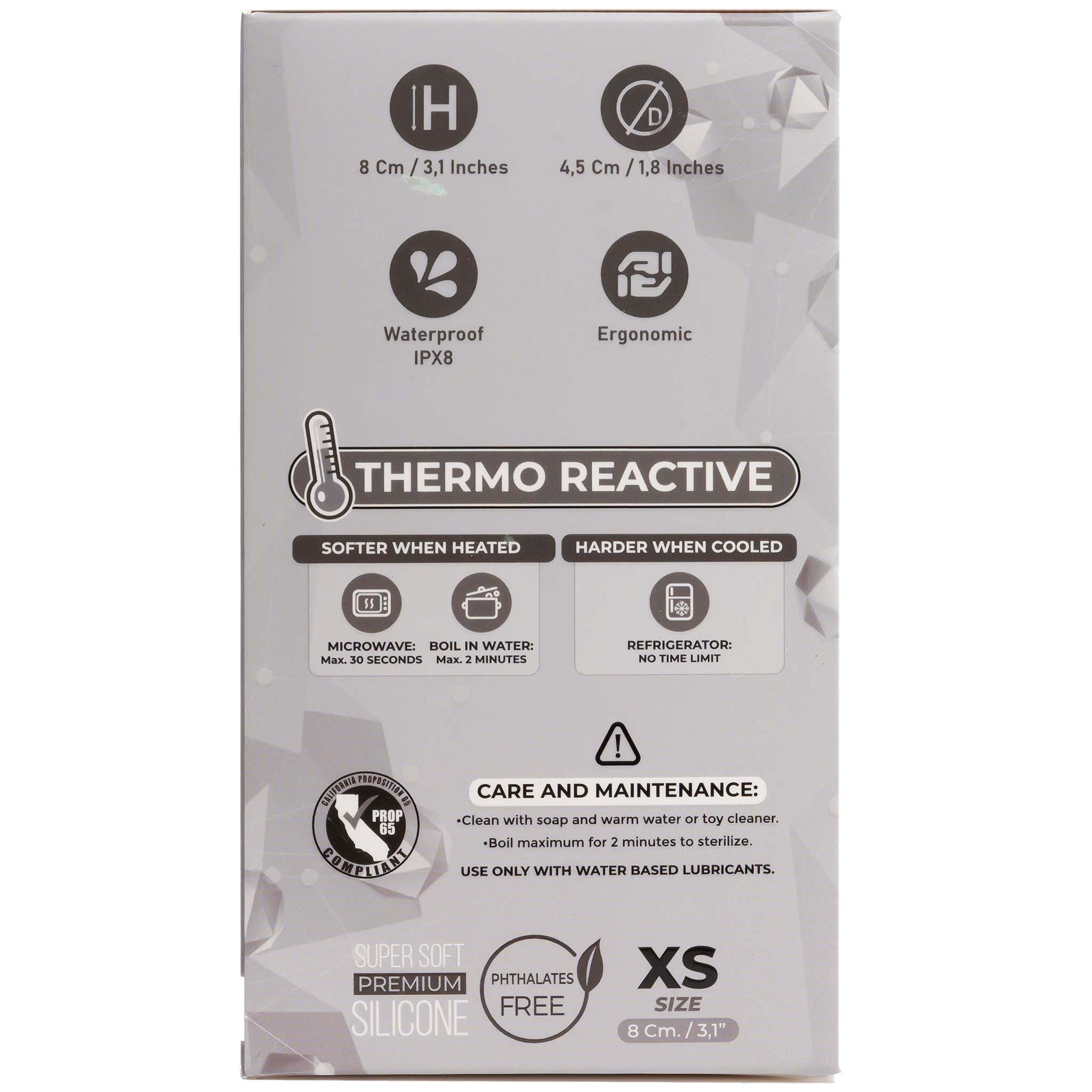 SILEXD Premium Silicone Plug Model 1 XS, 8 cm, Black