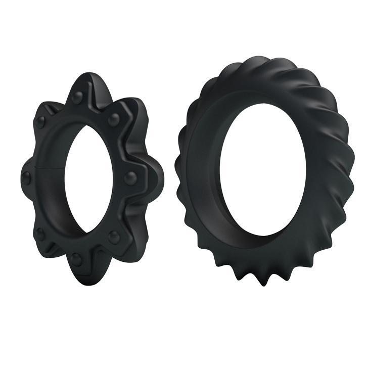 BAILE - Ring, silicone penis rings, multiple use for different size ?:23mm  ?:28mm