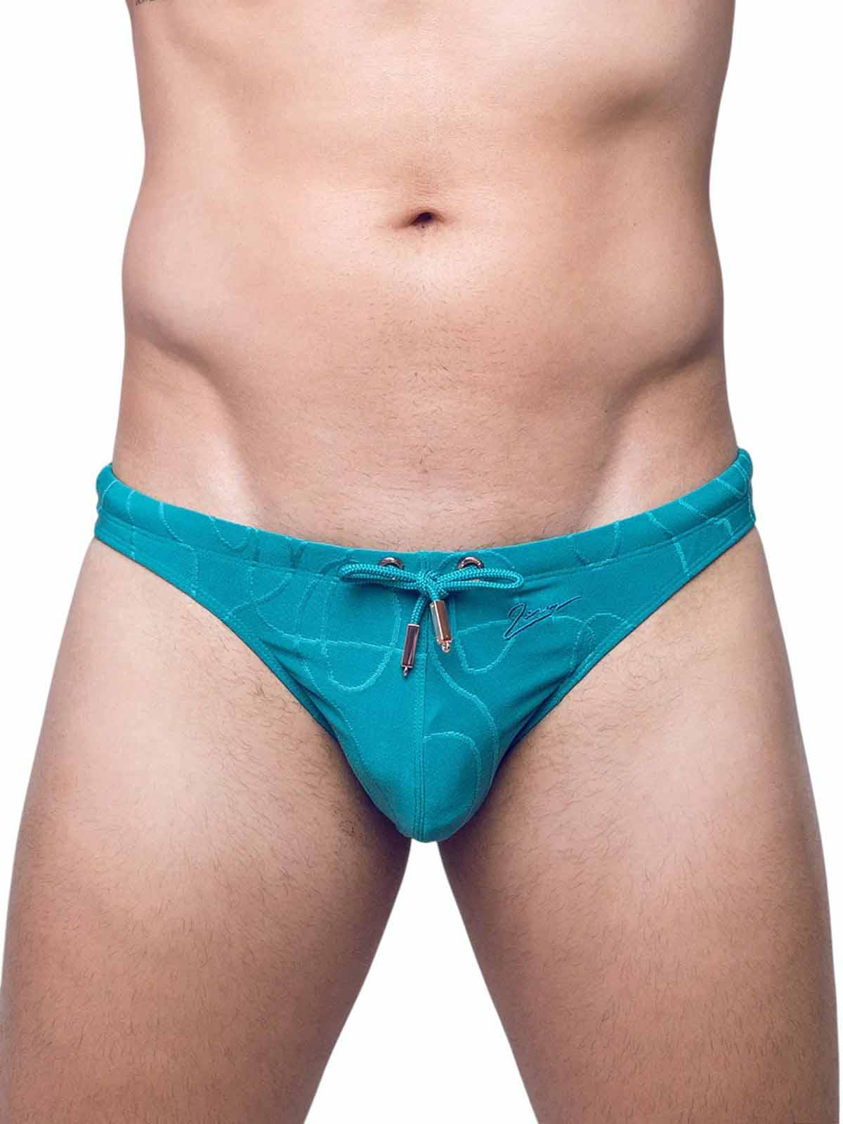 2Eros V80 Textured Swim Thong Signet Ripple Green