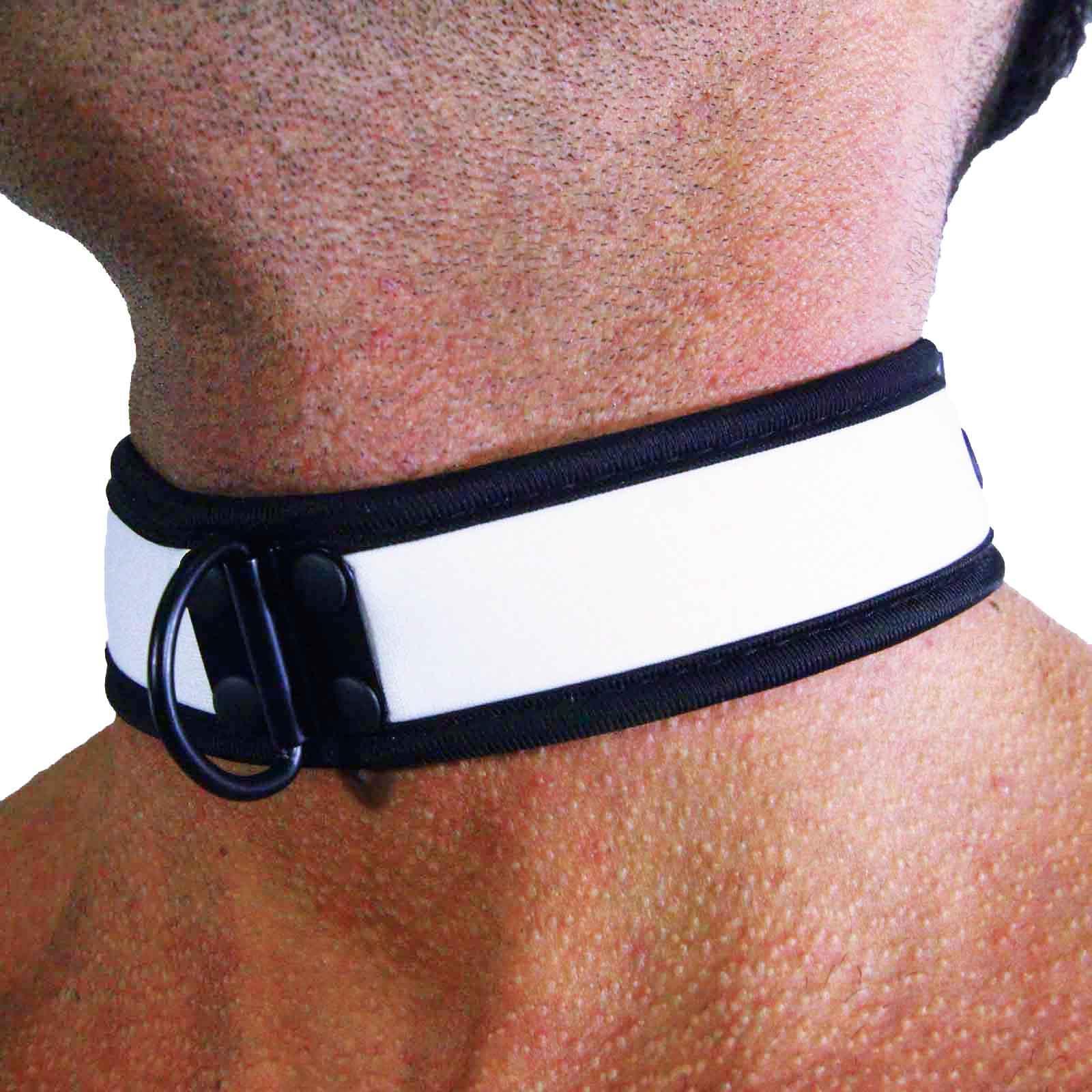 RudeRider Neoprene Puppy Collar White
