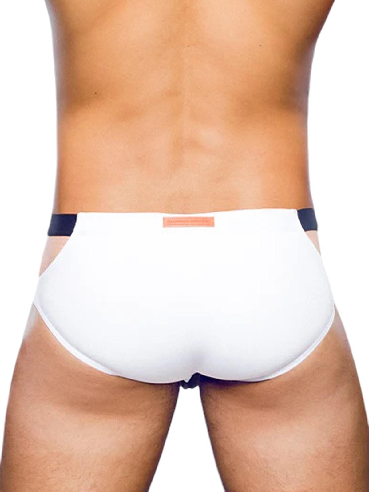 2Eros BLK Label Swim Briefs VB31 Black and White