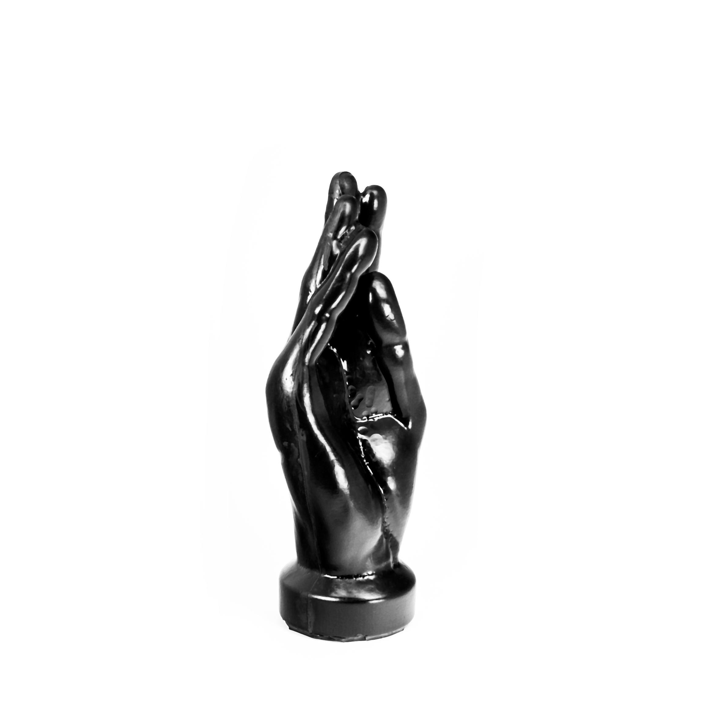 Hung System Butt Plug Hello, 23 cm, Black