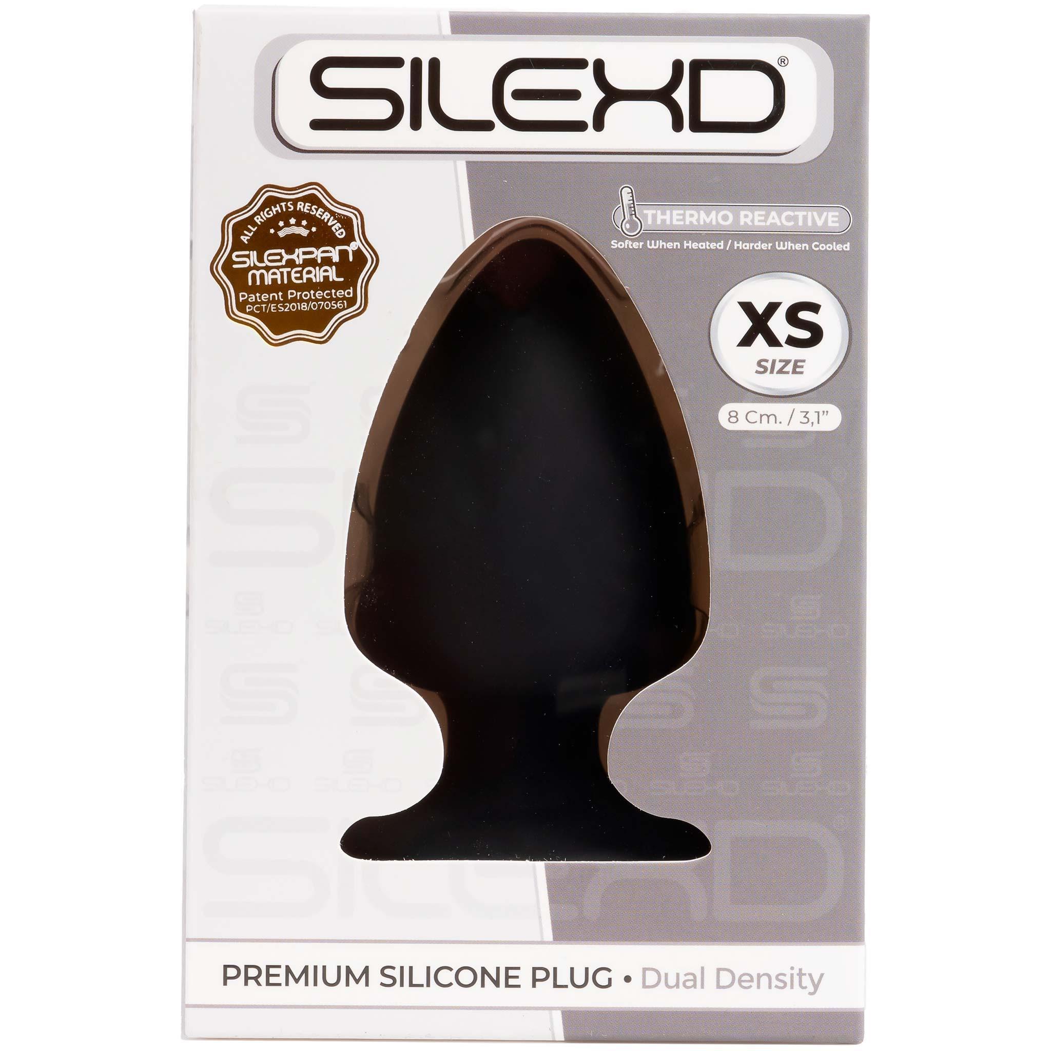 SILEXD Premium Silicone Plug Model 1 XS, 8 cm, Black