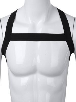 Rude Rider Elastic X-Shoulder Back Harness Black