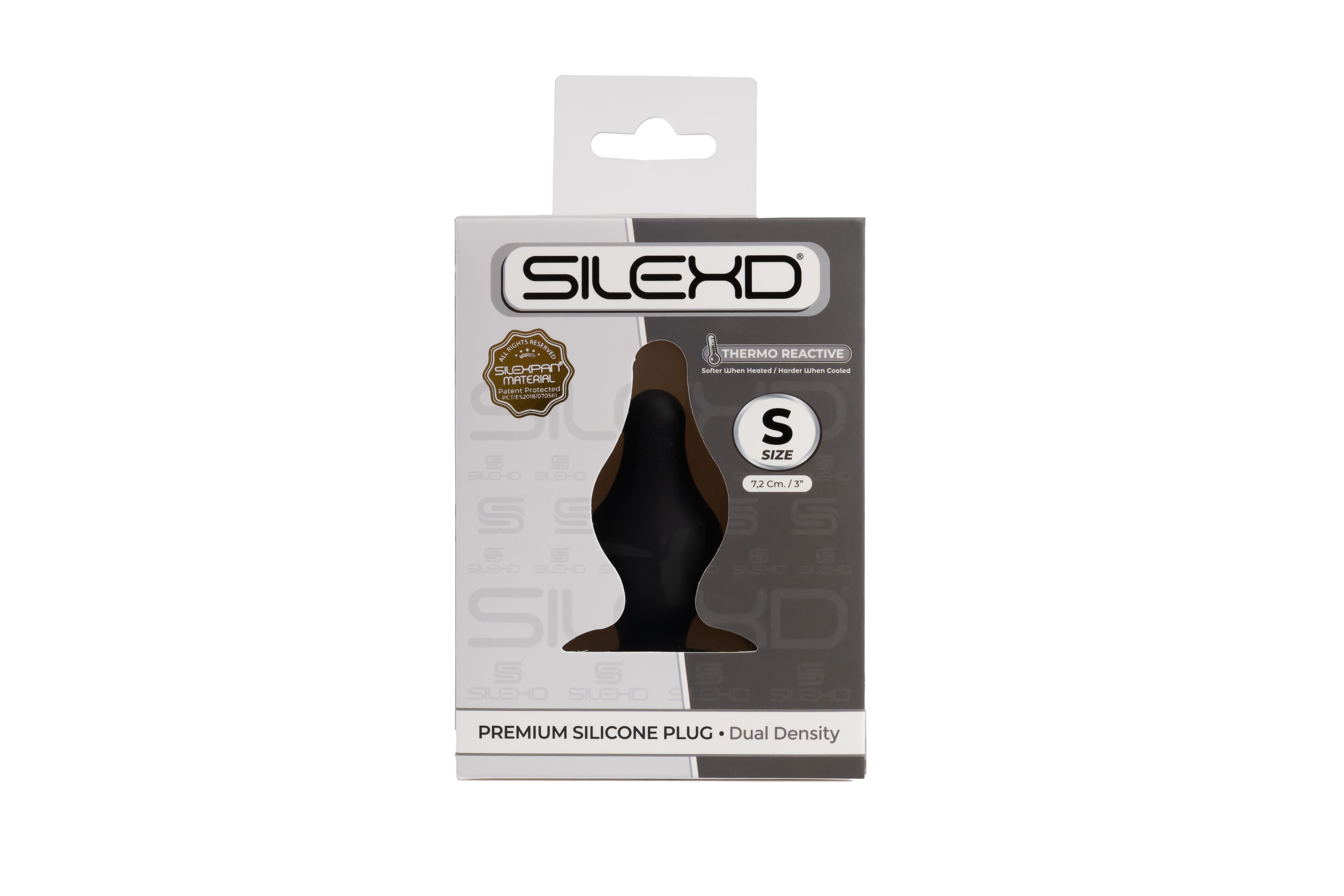 SILEXD Premium Silicone Plug Model 2 S, 7,2 cm, Black