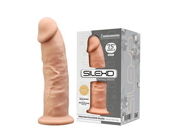 SILEXD Premium Silicone Dildo Model 2, 19,2 cm, Flesh
