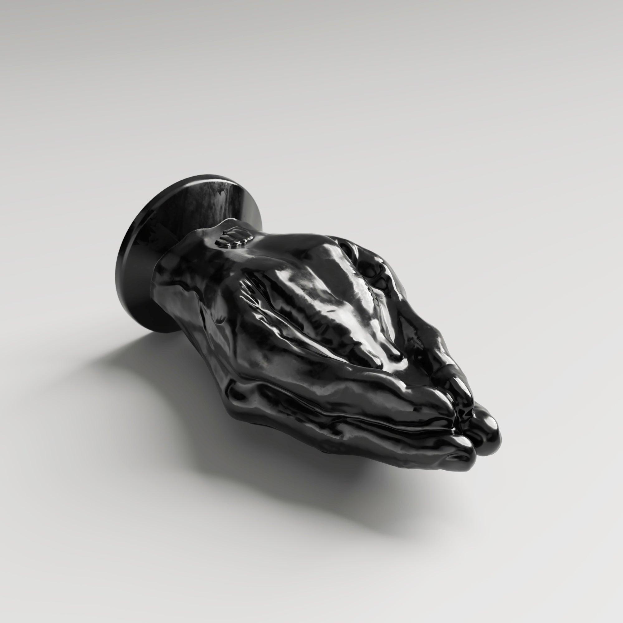 All Black Steroid Hail Mary Butt Plug, 24 cm