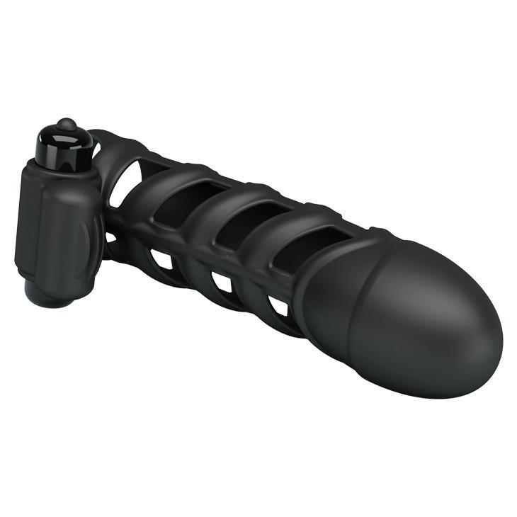 PRETTY LOVE - Penis Sleeve Ii, 10 functions of vibrationsilicone1 AAA batterywaterproof 45-178