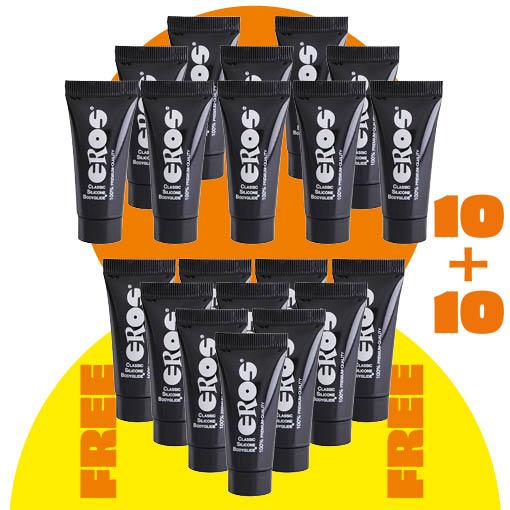 Eros Classic Silicone Bodyglide 10ml MEGA DEAL (Pay 10, Get 20)