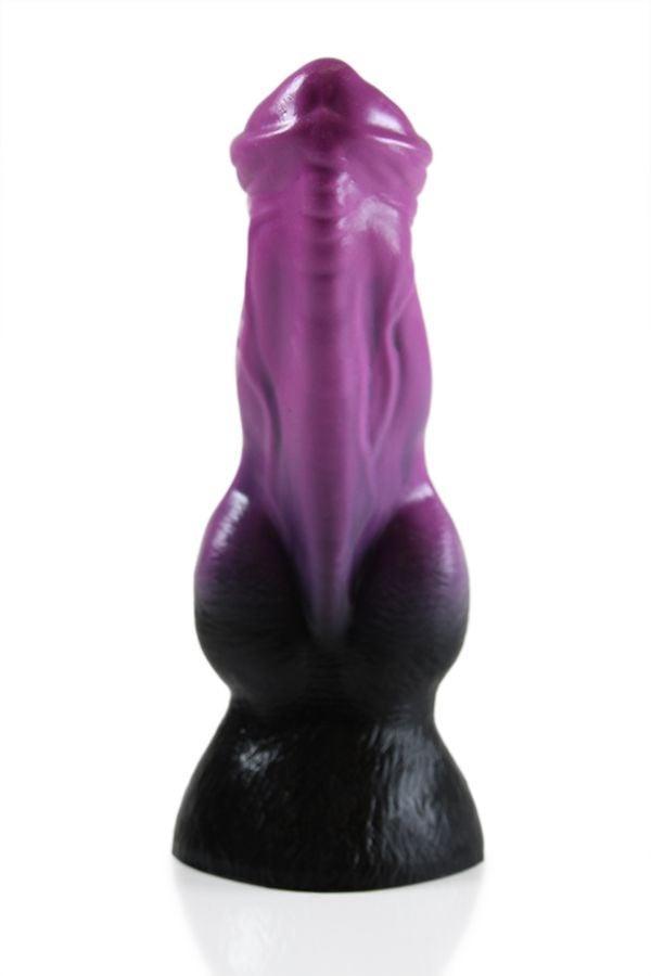 HellHound Cerberus Dildo Small, 22 cm, Black & Purple