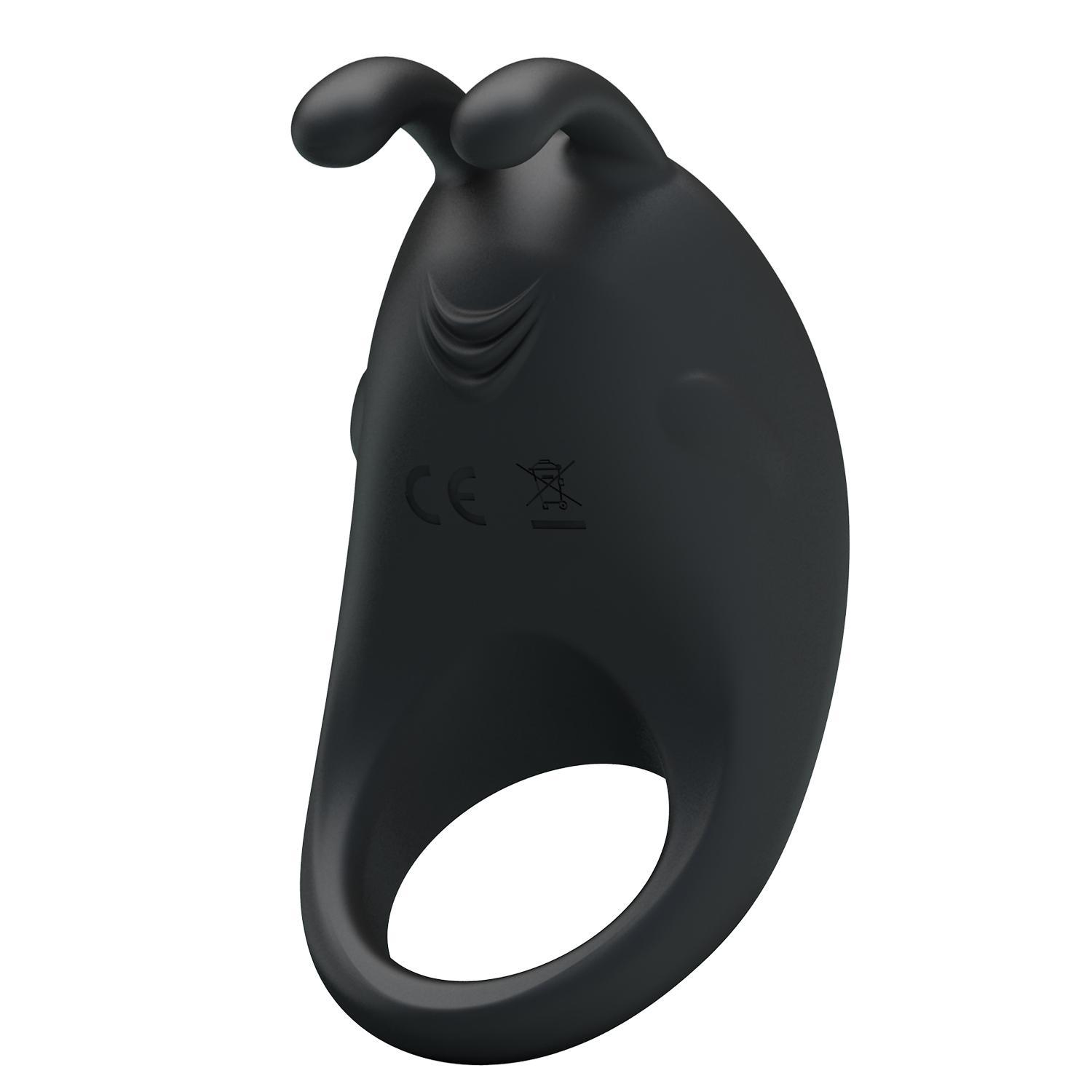 PRETTY LOVE - Rabbit Vibrator Ring, Rechargeable cock ring, 7 Functions of vibration, Silicone, Waterproof L?75mmW?40mm W?27mm