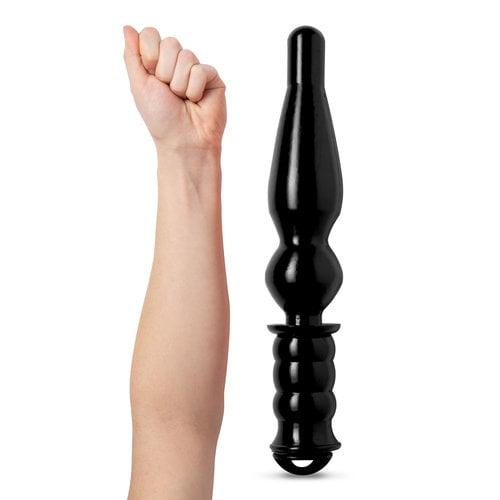 Bulls Eye Anal Dildo Night Stick - Police Brutality, 37,5 cm, Black