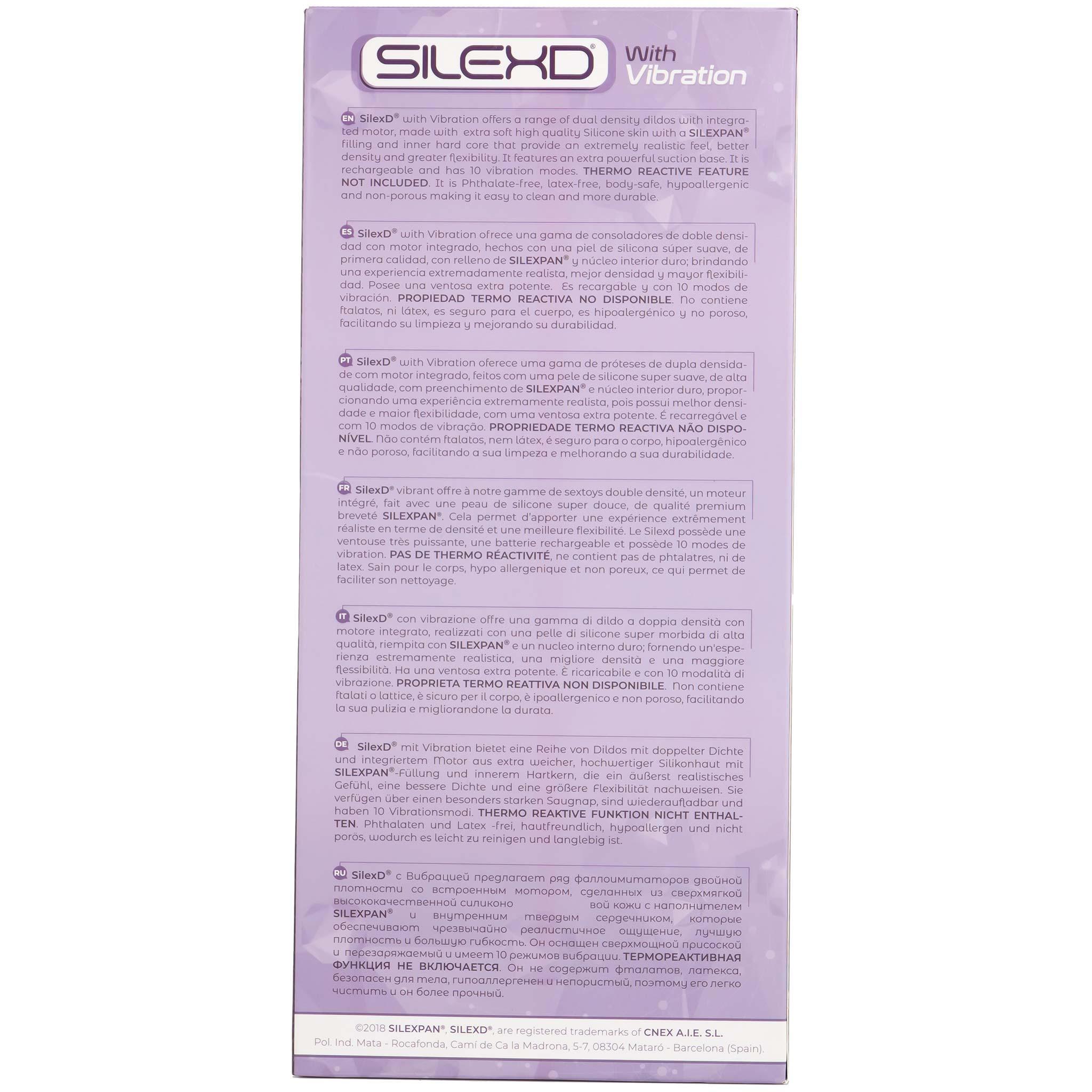 SILEXD Premium Silicone Dildo Model 1 Vibration 21,5 cm, Pink