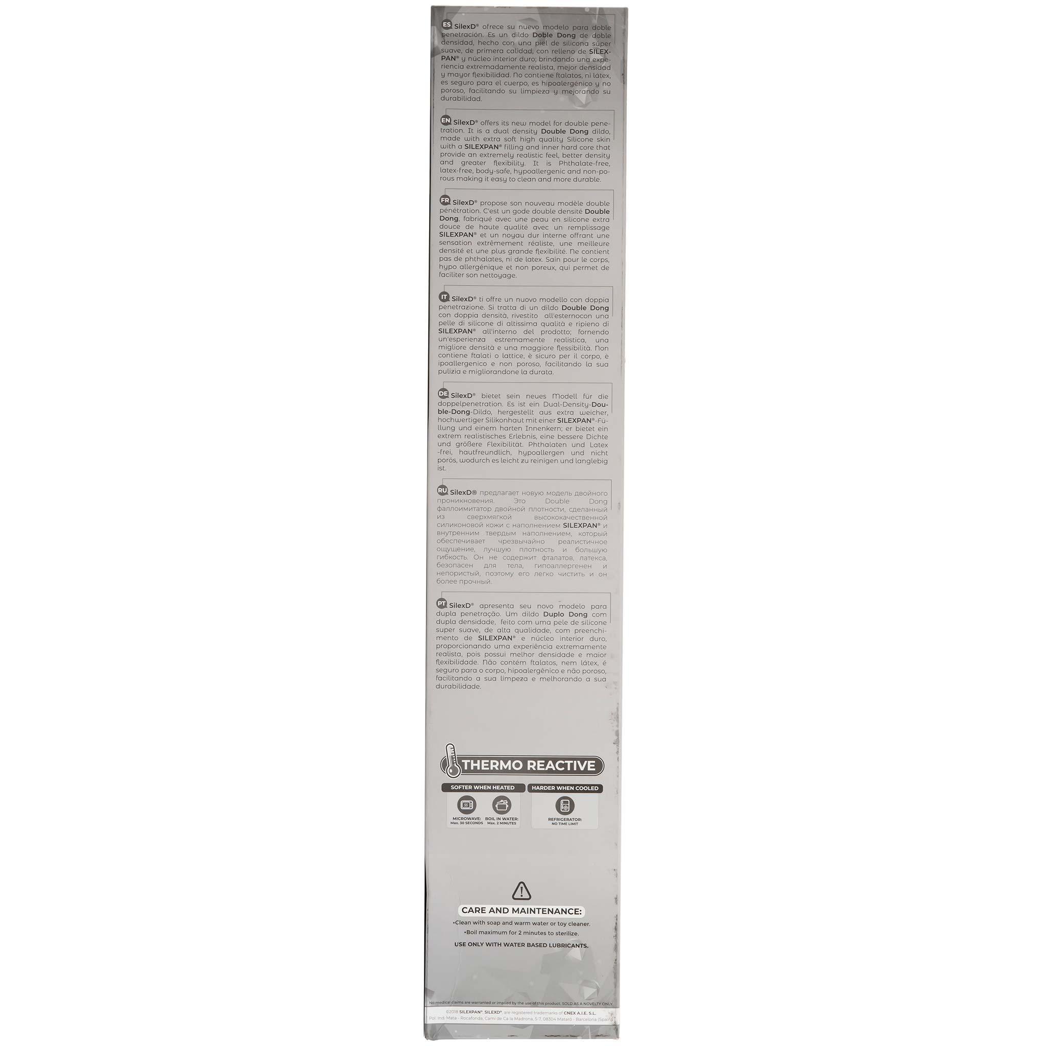 SILEXD Premium Silicone Model 1 Double Dong M, 42 cm, Flesh