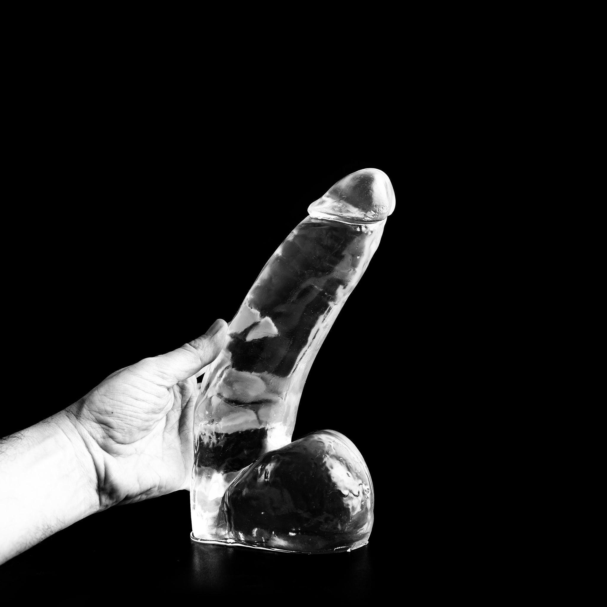 Dark Crystal Tolver Dildo, 29 cm, Clear