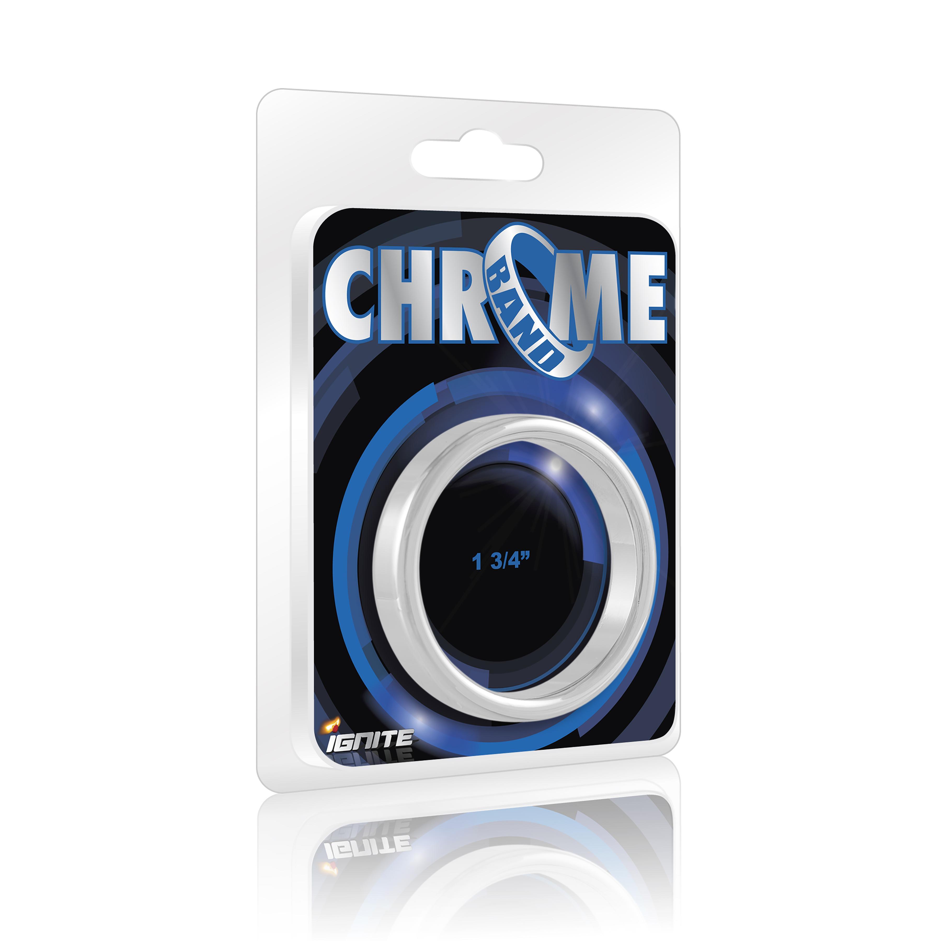 SI IGNITE Chrome Band Cockring, ¯ 44 mm