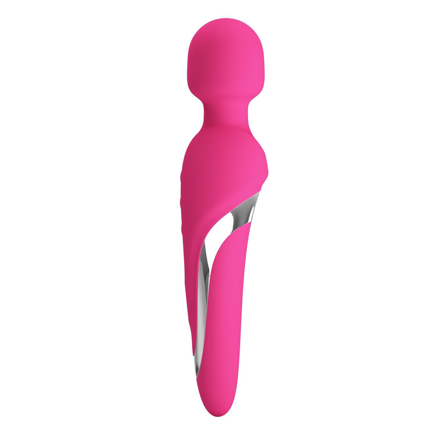 PRETTY LOVE - Michael, Heating up to 48 ?, Super powerful body wand massager, 7 functions of vibration, 5 levels of speed adjustment,  silicone, rechargeable ?:210mm   L:45mm