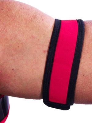 RudeRider Neoprene Puppy 2 Biceps Straps Red RudeRider Neoprene Puppy 2 Biceps Straps Red