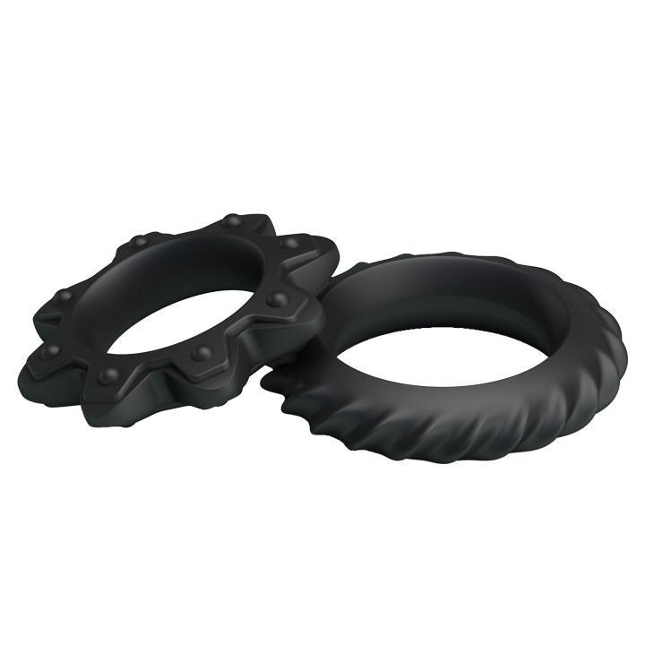 BAILE - Ring, silicone penis rings, multiple use for different size ?:23mm  ?:28mm