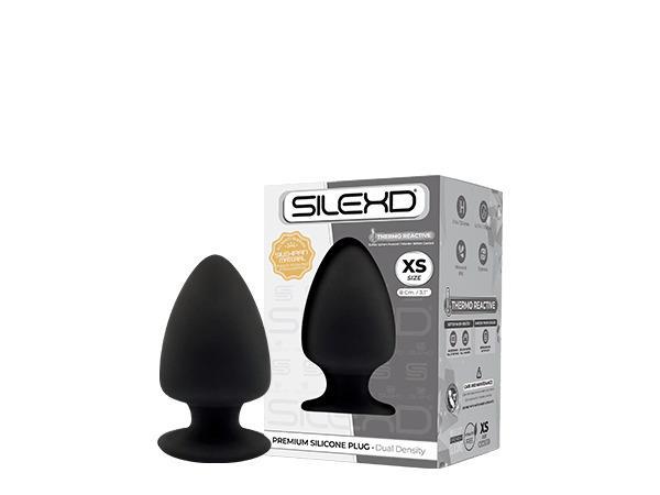 SILEXD Premium Silicone Plug Model 1 XS, 8 cm, Black