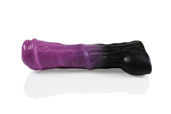 HellHound Trojan Dildo Large, 26 cm, Black & Purple