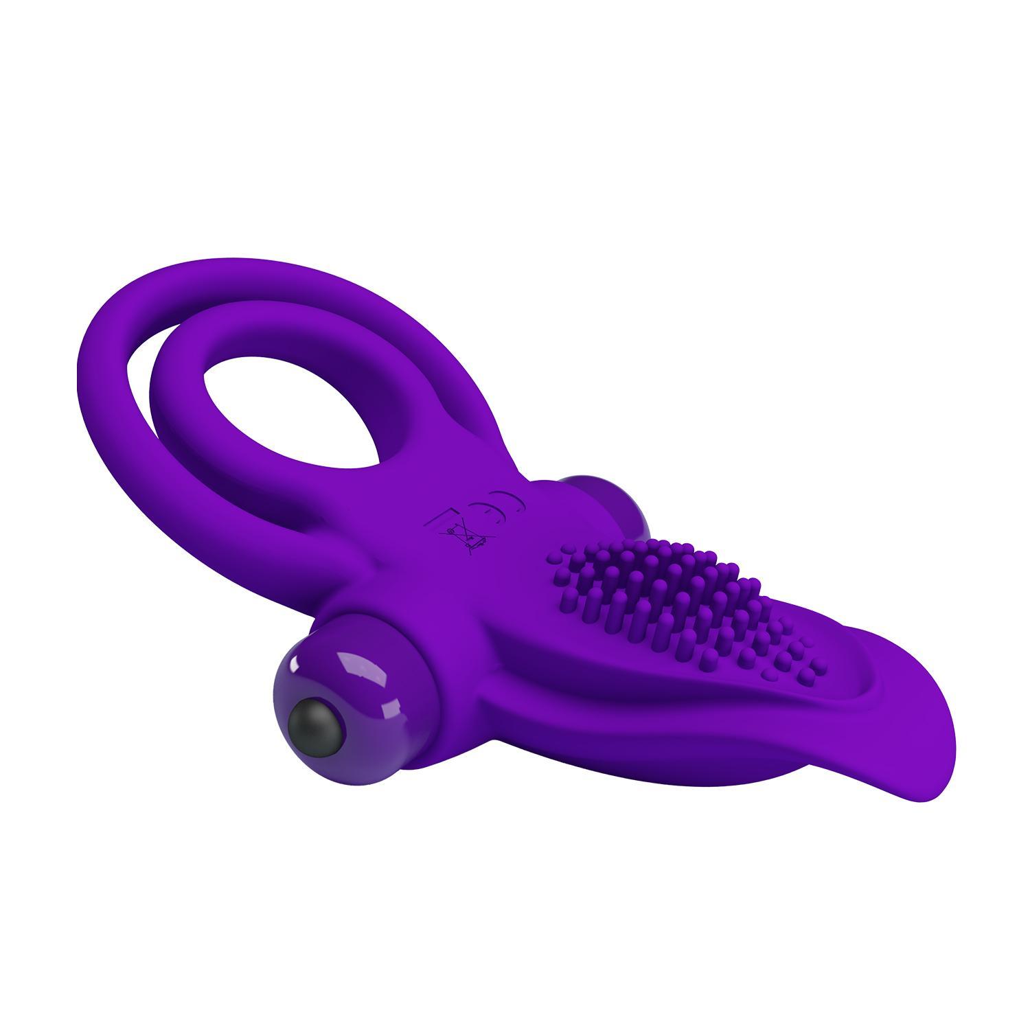 PRETTY LOVE - Vibrant Penis Ring & Stimulator, 56 mm, Purple