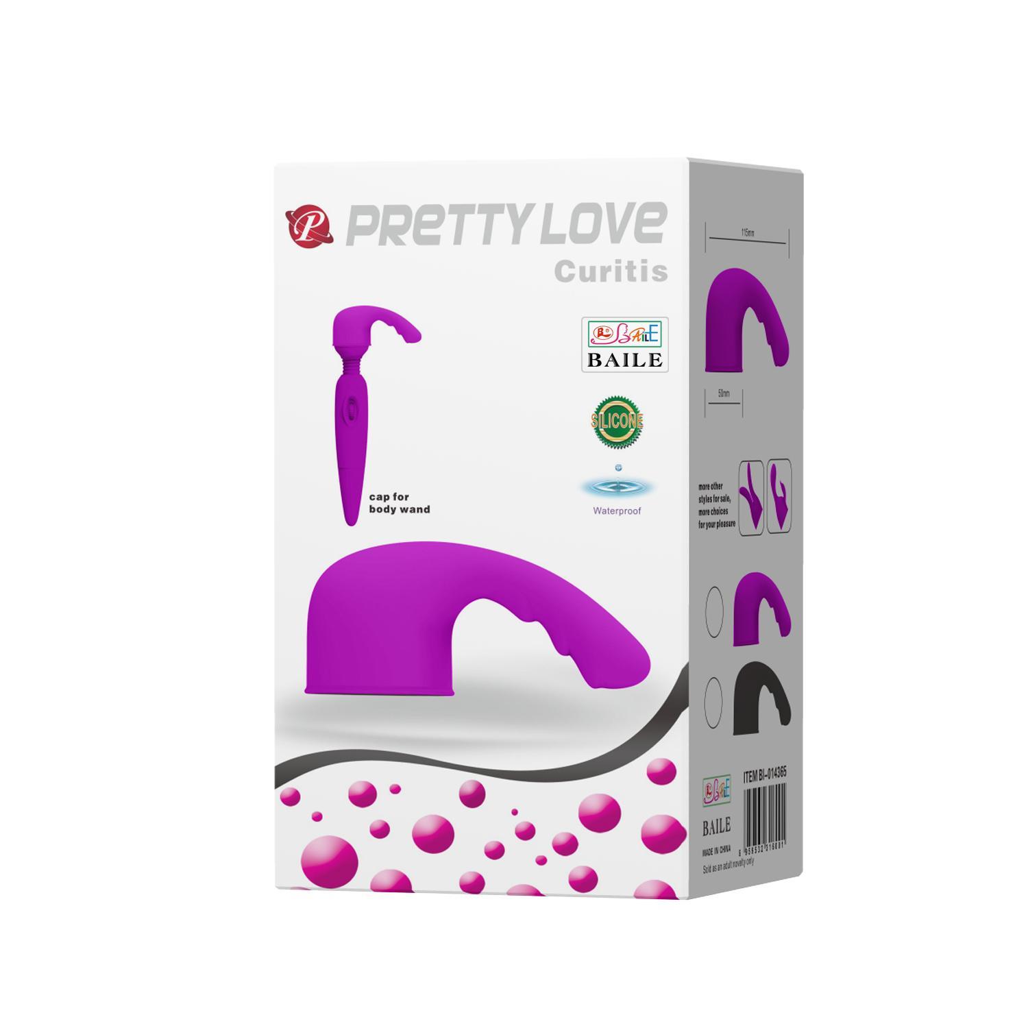 PRETTY LOVE - Curitis, Wand Massager Head           Materail: Silicone                         ?:50mm   L:115mm