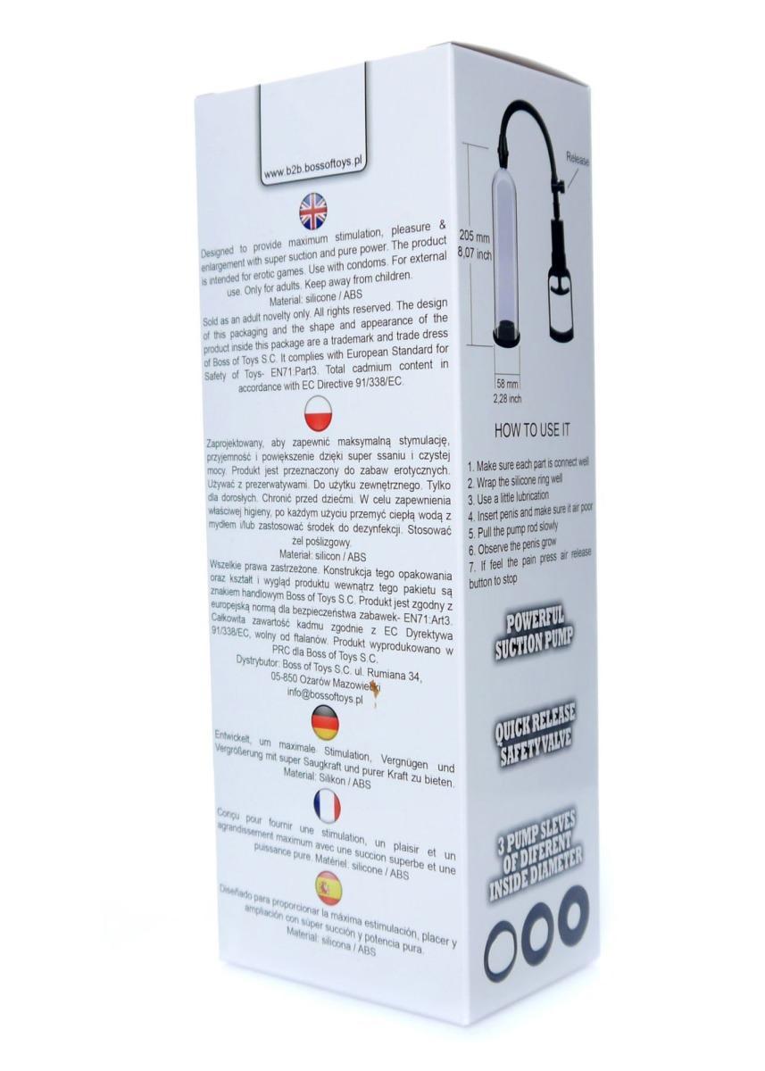 Powerpump Penis Pump MAX 0.2 - Black&Clear