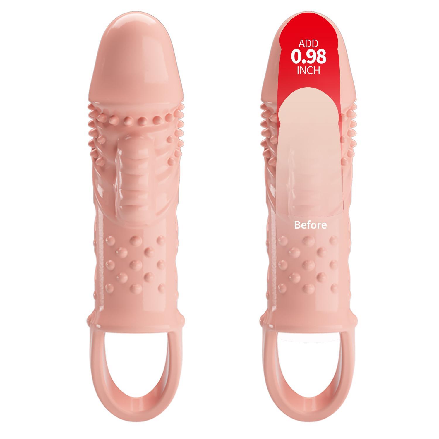 PRETTY LOVE - Cecelia, TPR material, penis sleeve, vibration, 3LR936 battery. 40.5*185 PRETTY LOVE - Cecelia, TPR material, penis sleeve, vibration, 3LR936 battery. 40.5*185