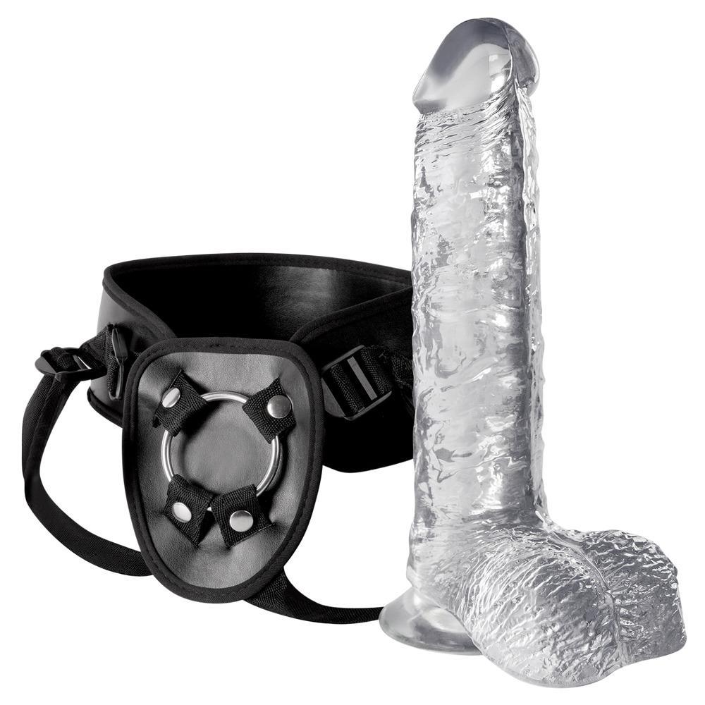 Crystal Clear Strap-on with Harness
