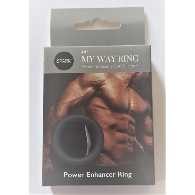 My Way Cockring, Grey, ¯ 40 mm