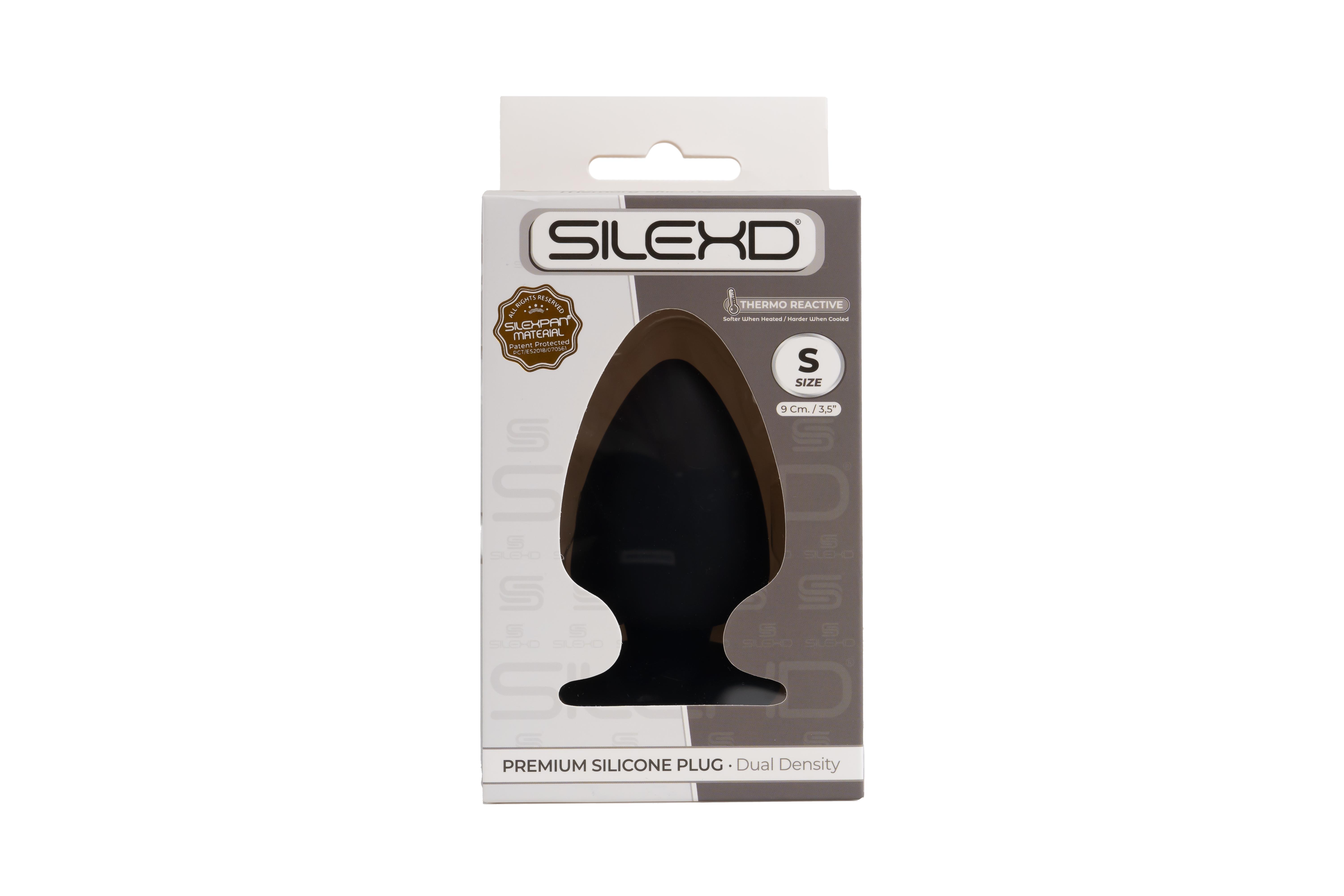SILEXD Premium Silicone Plug Model 1 S, 9 cm, Black