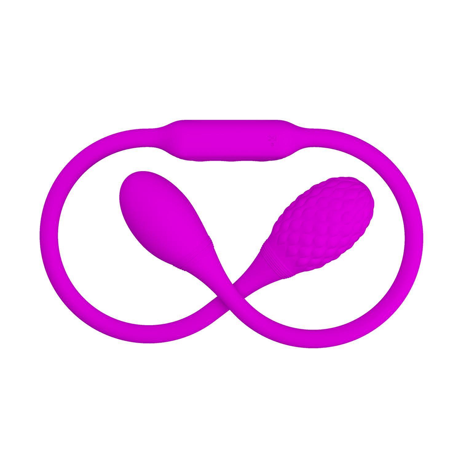 PRETTY LOVE - Dream Lover'S Whip, Double ended vibrator, indepentely buttons control, rechargeable, silicone material, waterproof ?:35mm   ?:32mm L:655mm