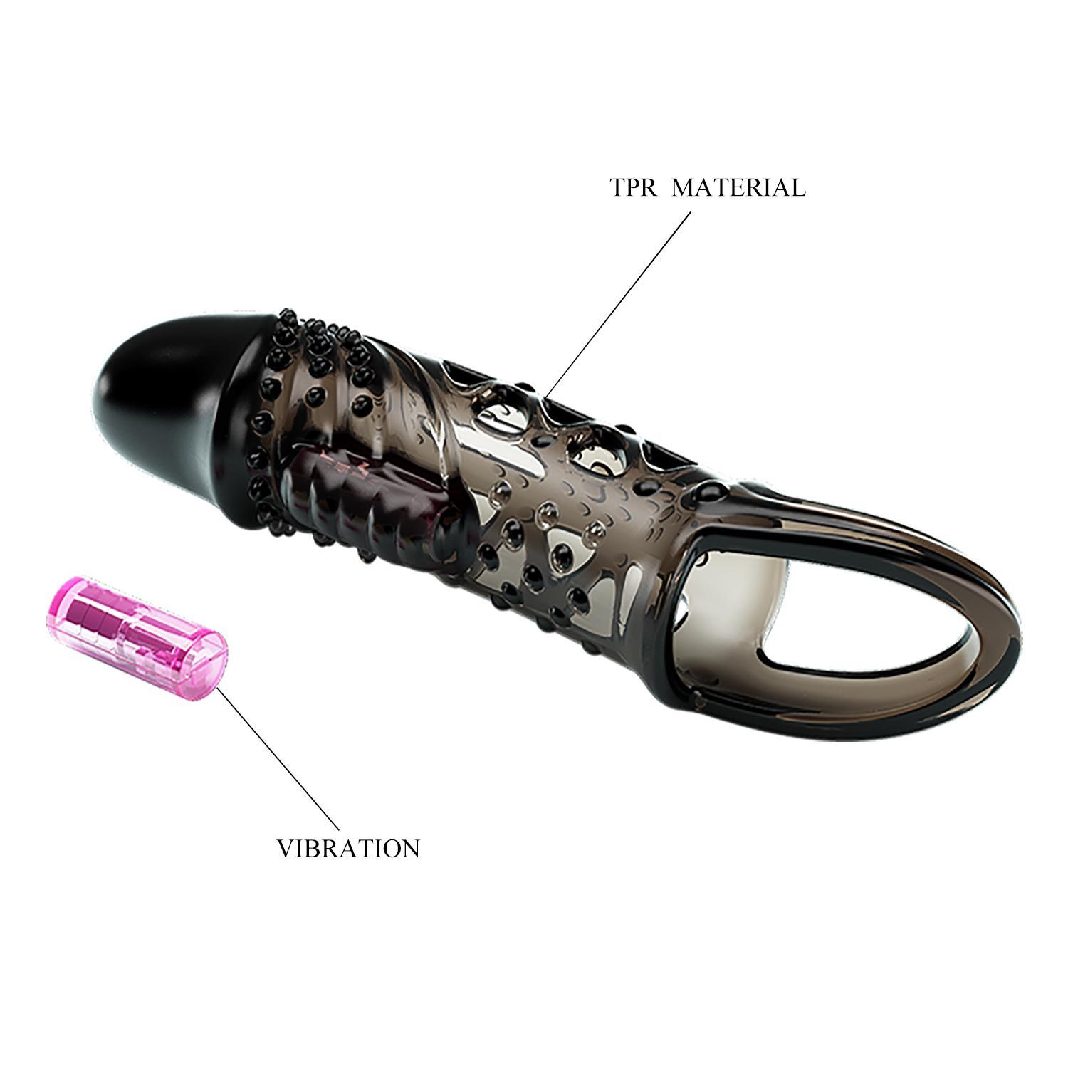 PRETTY LOVE - Cecelia, TPR material, penis sleeve, vibration, 3LR936 battery. 40.5*185 PRETTY LOVE - Cecelia, TPR material, penis sleeve, vibration, 3LR936 battery. 40.5*185