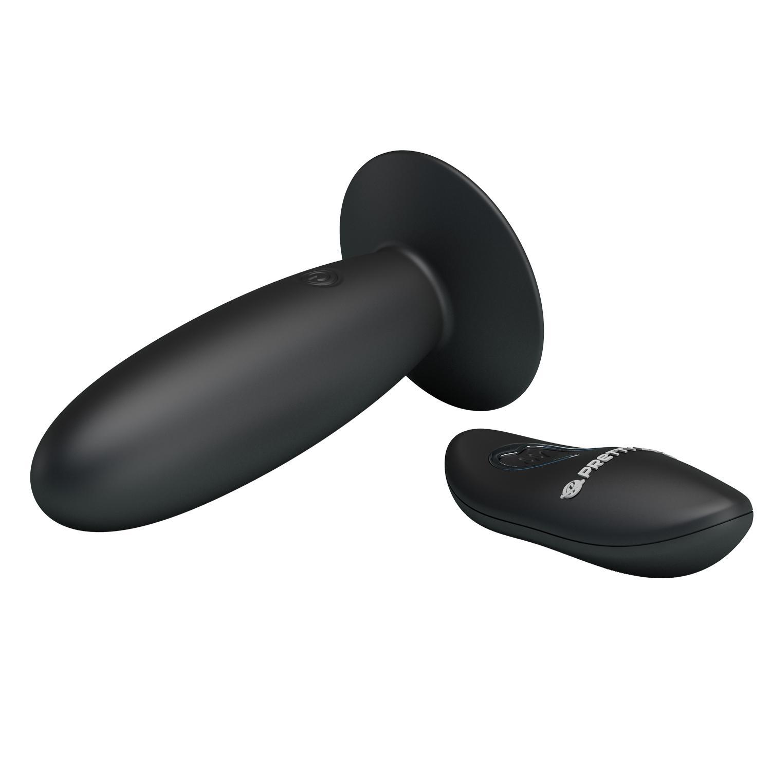 PRETTY LOVE - Cobra, Anal Plug on-contact vibrator, silicone,  2 LR1130 batteries ?:26mm  L:76mm