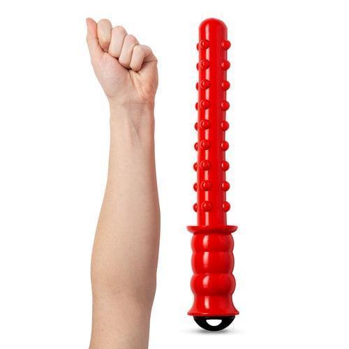 Bulls Eye Anal Dildo Night Stick - Stop Police, 37,5 cm, Red
