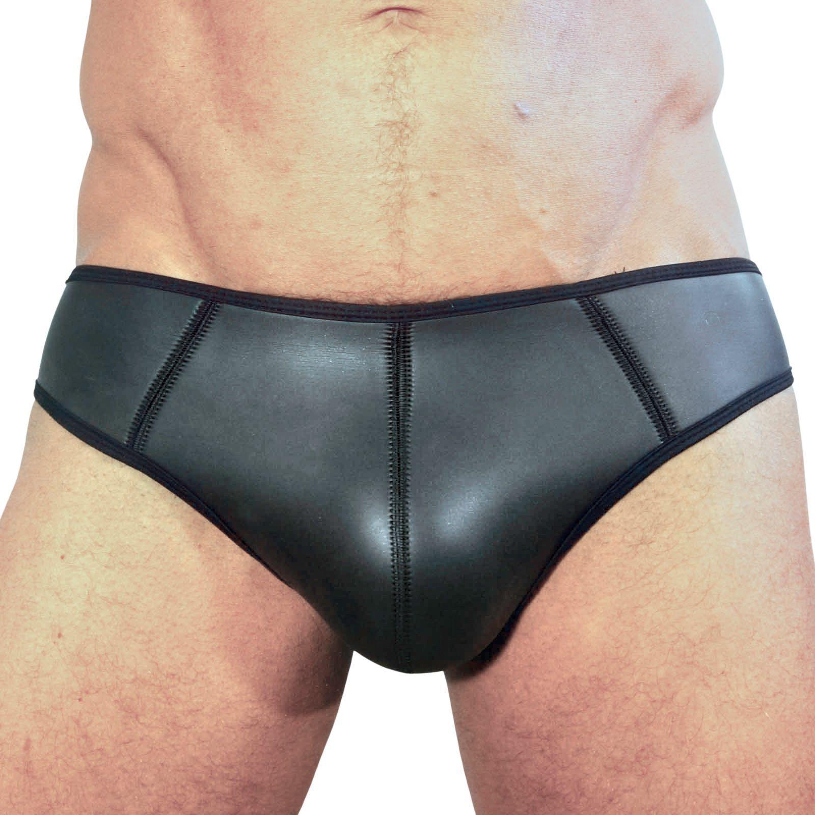 Rude Rider Neoprene Brief Open Back Bottoms Black, XL size