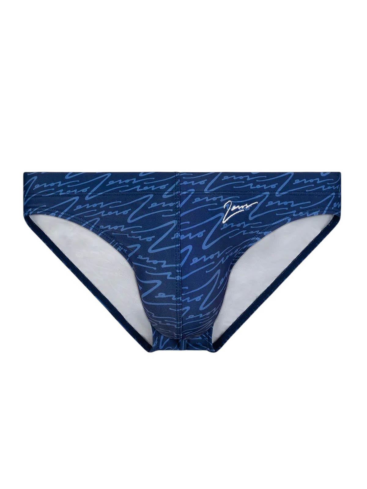 2Eros V20 Signature Print Swim Brief Navy - Size: L