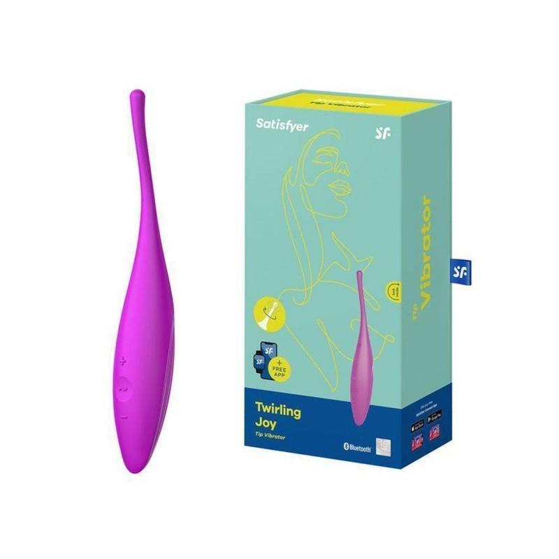 Satisfyer Twirling Joy Connect App Vibrator, Fuchsia, 18 cm Satisfyer Twirling Joy Connect App Vibrator, Fuchsia, 18 cm