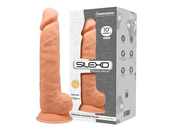 SILEXD Premium Silicone Dildo Model 1, 26,6 cm, Flesh